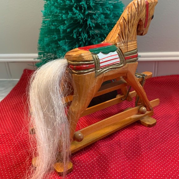 Wood Toy Rocking Horse Christmas Around the World House of Lloyd - Picture 4 of 11